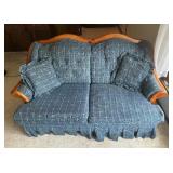 Vintage Country Style Crestline Loveseat / Sofa / Couch