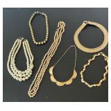 Six Vintage Necklaces