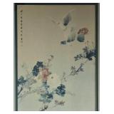 Three Vintage Framed  Asian-Inspired Prints