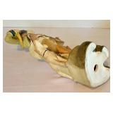 Vintage Ceramic Male Figure with Dog