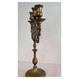 Vintage Lion of Judah 3-Arm Sabbath Candelabra