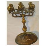 Vintage Lion of Judah 3-Arm Sabbath Candelabra