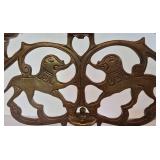 Vintage Lion of Judah 3-Arm Sabbath Candelabra