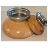 Vintage Hellerware Salad Set with Chrome Bases