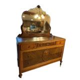 Vintage Joerns Brothers Furniture Dresser with Mirror