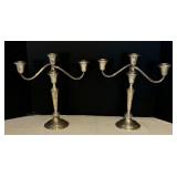Pair of Vintage Gorham Sterling Silver Candelabras