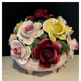 Vintage Radnor Bone China Floral Figurine