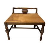 Gorgeous Antique Walnut Vanity with Stool