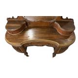 Gorgeous Antique Walnut Vanity with Stool
