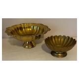 Vintage Brass and Metal Candle Holders, Pedestal Bowls, Vase, Stands and More!