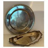 Silver Plated Sensations including Platters, Bowl, Pot, Crumb Catcher and More