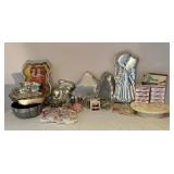 Baking Bonanza including Cake Pans, Bundt Pan, Vintage Pedestal Cake Platter, Embellishments and More