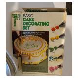 Baking Bonanza including Cake Pans, Bundt Pan, Vintage Pedestal Cake Platter, Embellishments and More