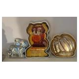 Baking Bonanza including Cake Pans, Bundt Pan, Vintage Pedestal Cake Platter, Embellishments and More