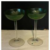 Colorful Vintage Cordial Glasses