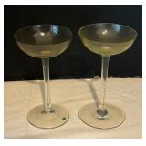 Colorful Vintage Cordial Glasses