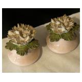 Pretty Vintage Floral Salt and Pepper Shakers