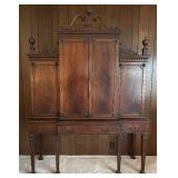 Gorgeous Antique Elizabethan Linen Cabinet