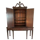 Gorgeous Antique Elizabethan Linen Cabinet