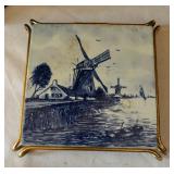 Vintage Georges Briard Charcuterie Board with Variety of Trivets