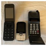 Vintage Motorola, Nokia and Samsung Cell Phones