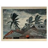 "Hurricane Bahamas" Watercolor Unframed Print by Winslow Homer