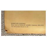 "Hurricane Bahamas" Watercolor Unframed Print by Winslow Homer