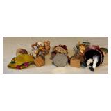 Five Vintage Ethnic Dolls
