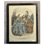 "Miroir des Modes" Print from Le Follet Magazine