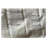 Chas H. Goren Bridge Table Cloth Game Board