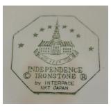 Vintage Independence Ironstone Covered Dish and Gravy / Sauce Server