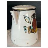 Vintage Georges Briard Ambrosia Enamelware Coffee Pot