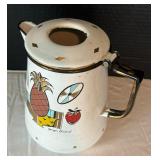 Vintage Georges Briard Ambrosia Enamelware Coffee Pot