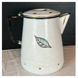 Vintage Georges Briard Ambrosia Enamelware Coffee Pot