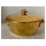 Gold Colored Vintage Royal Worcester Pot with Lid