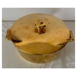 Gold Colored Vintage Royal Worcester Pot with Lid