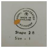 Gold Colored Vintage Royal Worcester Pot with Lid