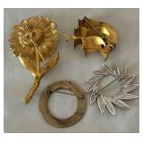 Four Beautiful Brooches