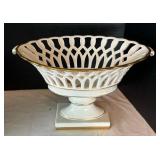 Vintage Planter Basket, Vase and Plates
