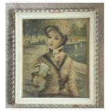 Fancy Victorian Lady Print by Huldah Cherry Jeffe