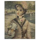 Fancy Victorian Lady Print by Huldah Cherry Jeffe