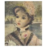 Fancy Victorian Lady Print by Huldah Cherry Jeffe
