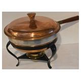 Pair of Vintage Copper Fondue Sets
