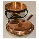 Pair of Vintage Copper Fondue Sets