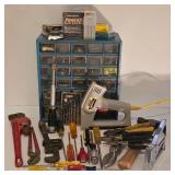 Large Hand Tool Lot + Organizer