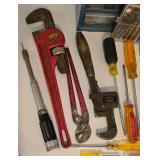 Large Hand Tool Lot + Organizer