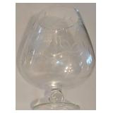Vintage Etched Plates + Etched Clear Glass Compote
