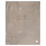 Vintage Etched Plates + Etched Clear Glass Compote