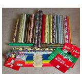 Large Wrapping Paper Collection & Plastic Container & More