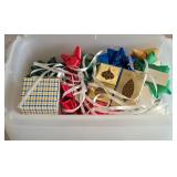Large Wrapping Paper Collection & Plastic Container & More
